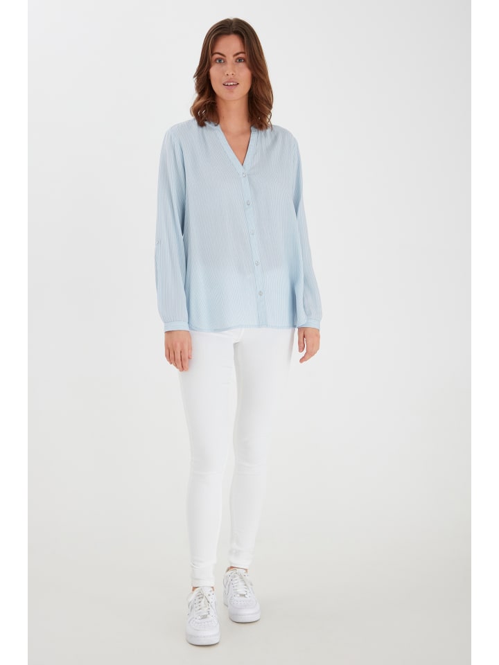 

B. young Рубашка с длинными рукавами BYFABIANNE, стандартный крой, цвет Brunnera Blue Mix