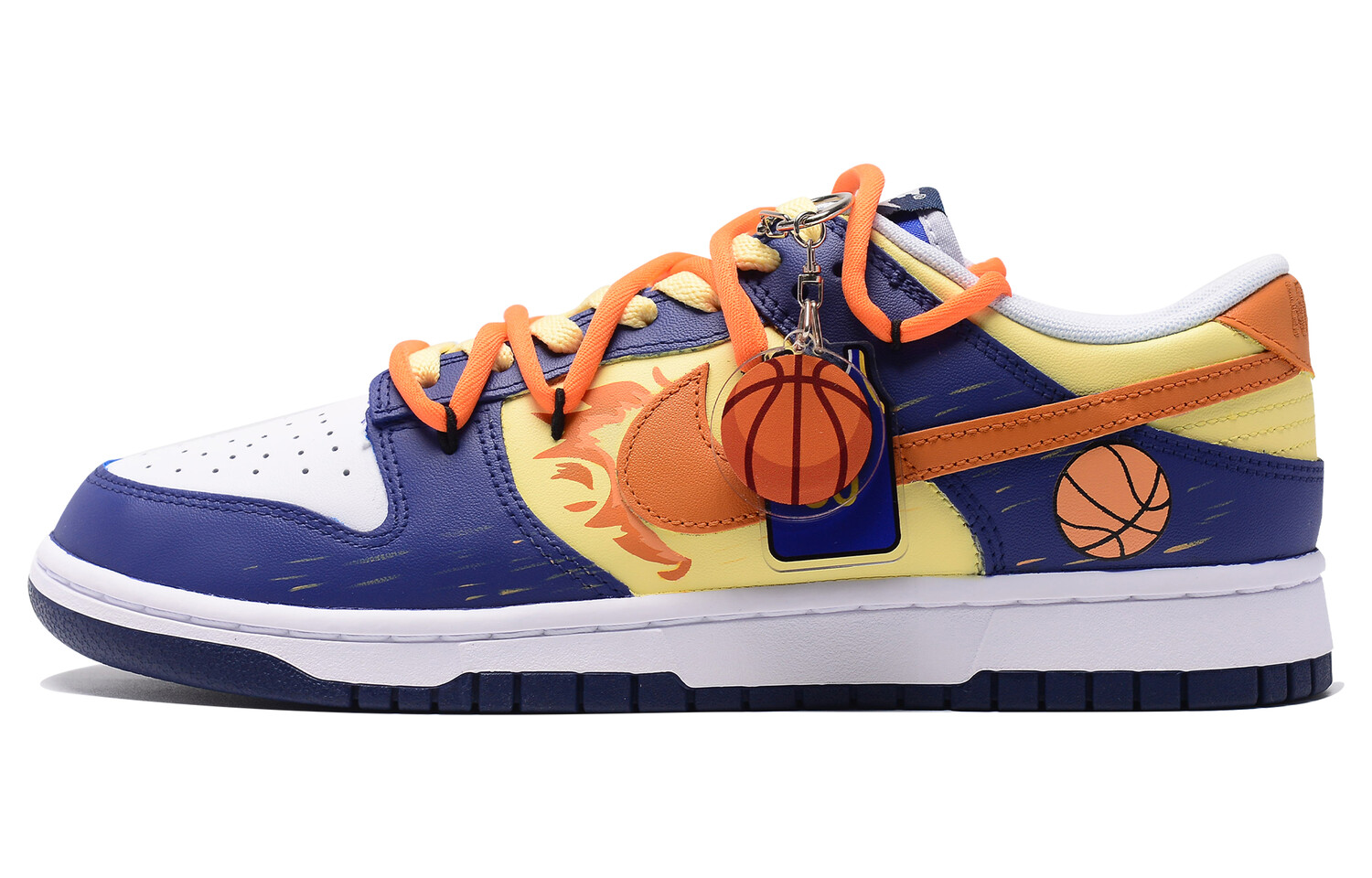 

Кроссовки Nike Dunk Skateboarding Shoes Men Low-top Blue/Orange, синий