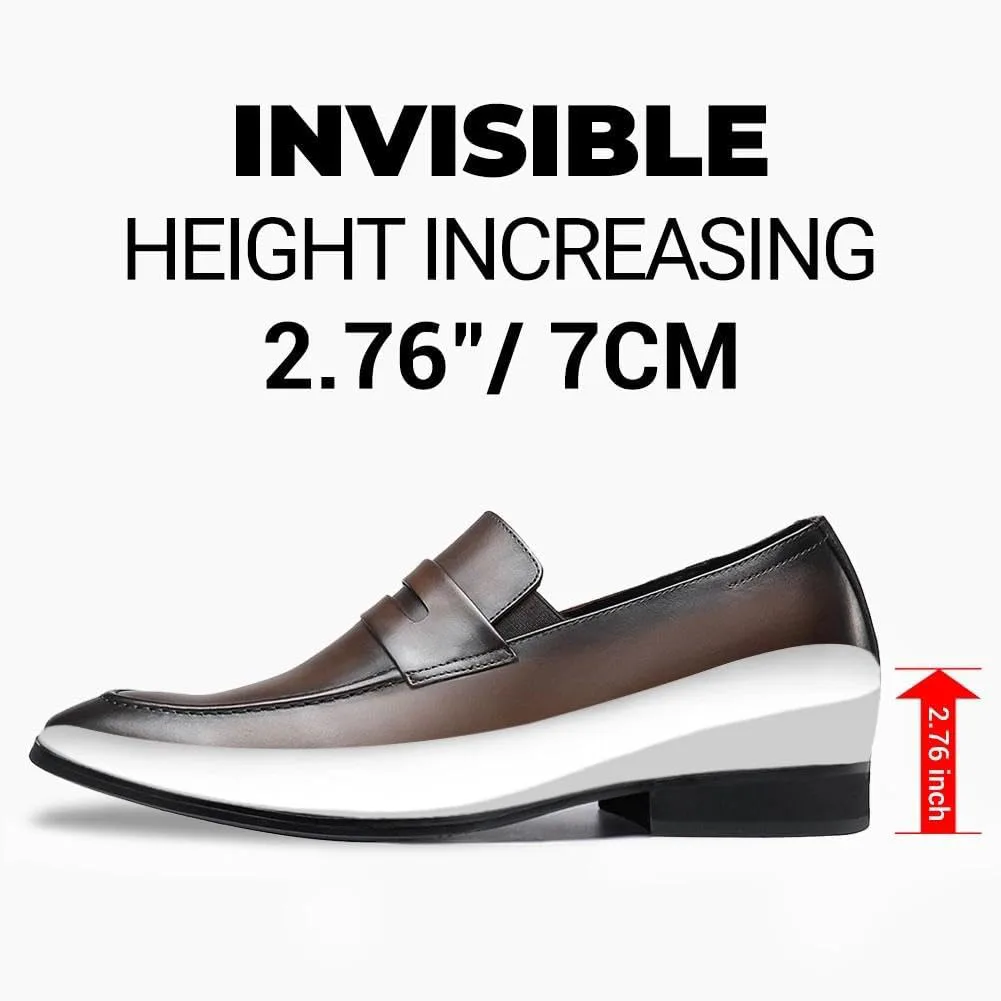 

Мужские невидимые туфли CHAMARIPA с увеличением роста | Поднятие на 2,76 дюйма | Подкладка из натуральной кожи | Легко надеваются для повседневного и официального стиля