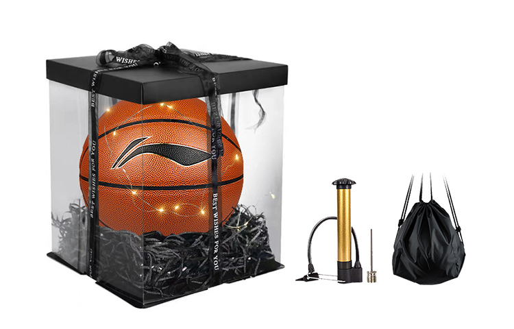 

LINING Баскетбольный мяч PU коричневый размер 5 тренировочный унисекс