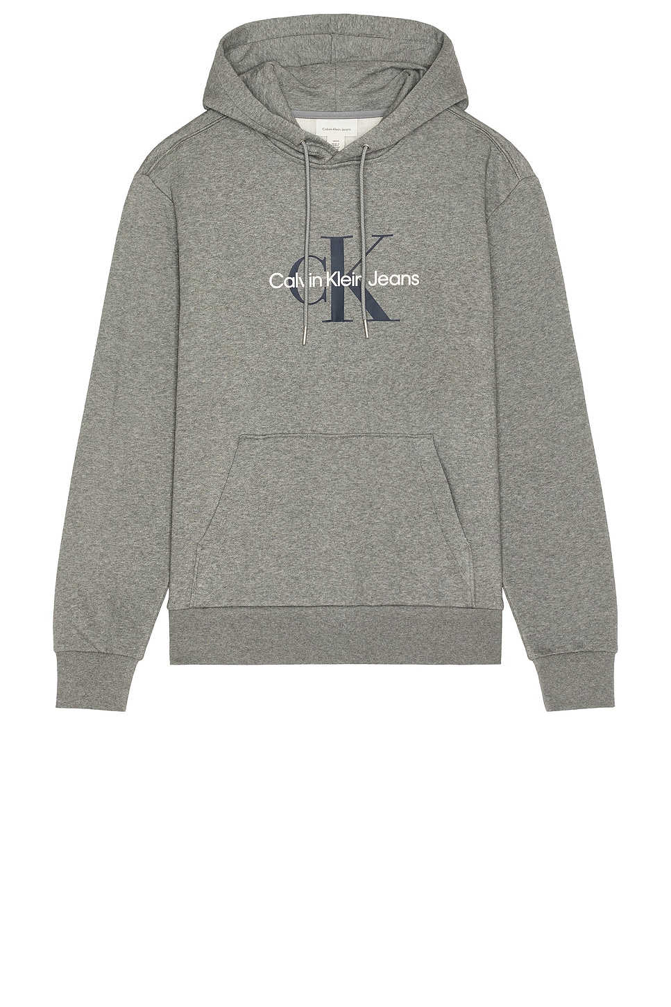 

Толстовка с капюшоном из флиса monologo Calvin Klein, серый