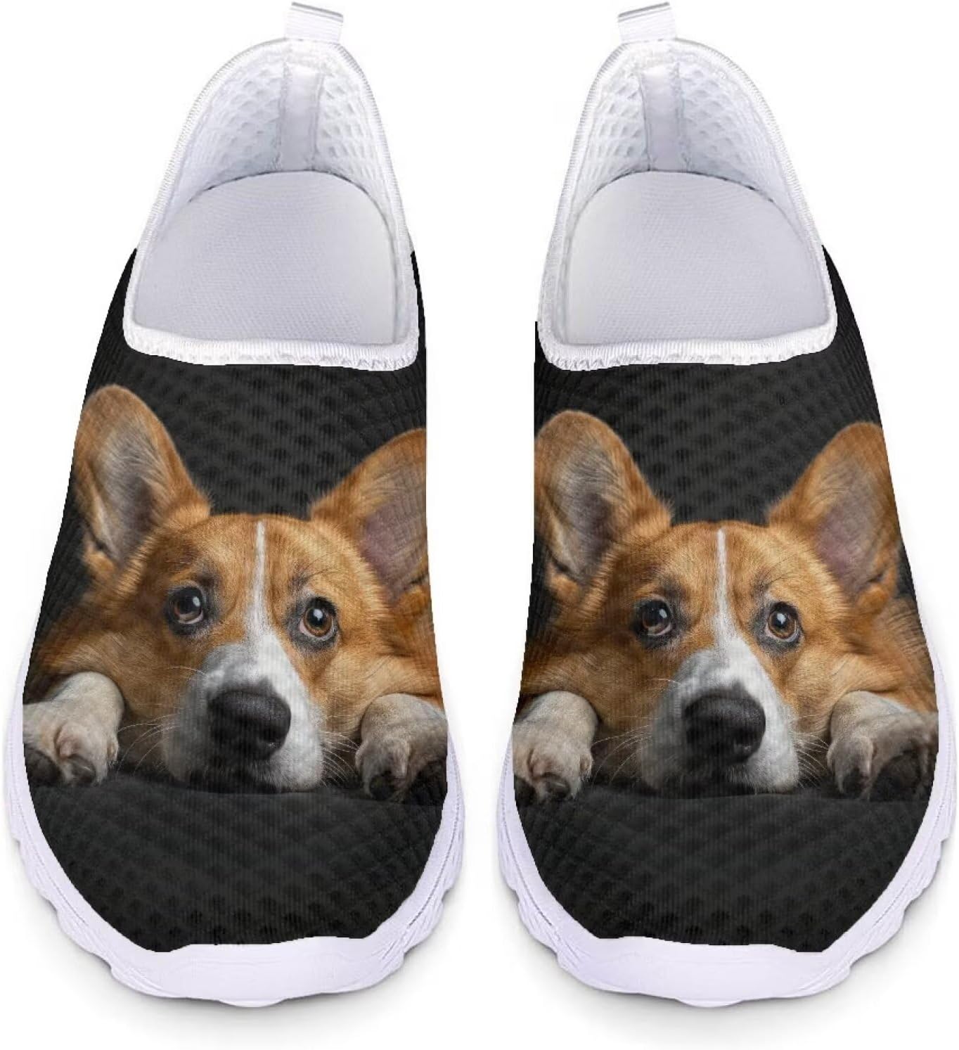

Кроссовки Veniyate легкие повседневные для женщин и мужчин, с запрокидыванием, летние пляжные акваобувь, спортивная обувь, Funny Corgi