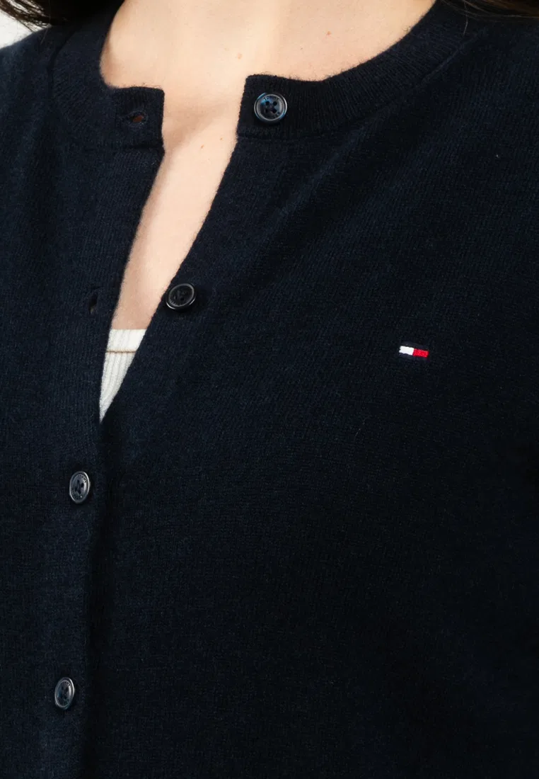 Кардиган с длинным рукавом, кашемир, Tommy Hilfiger, цвет Desert Sky — фото 3