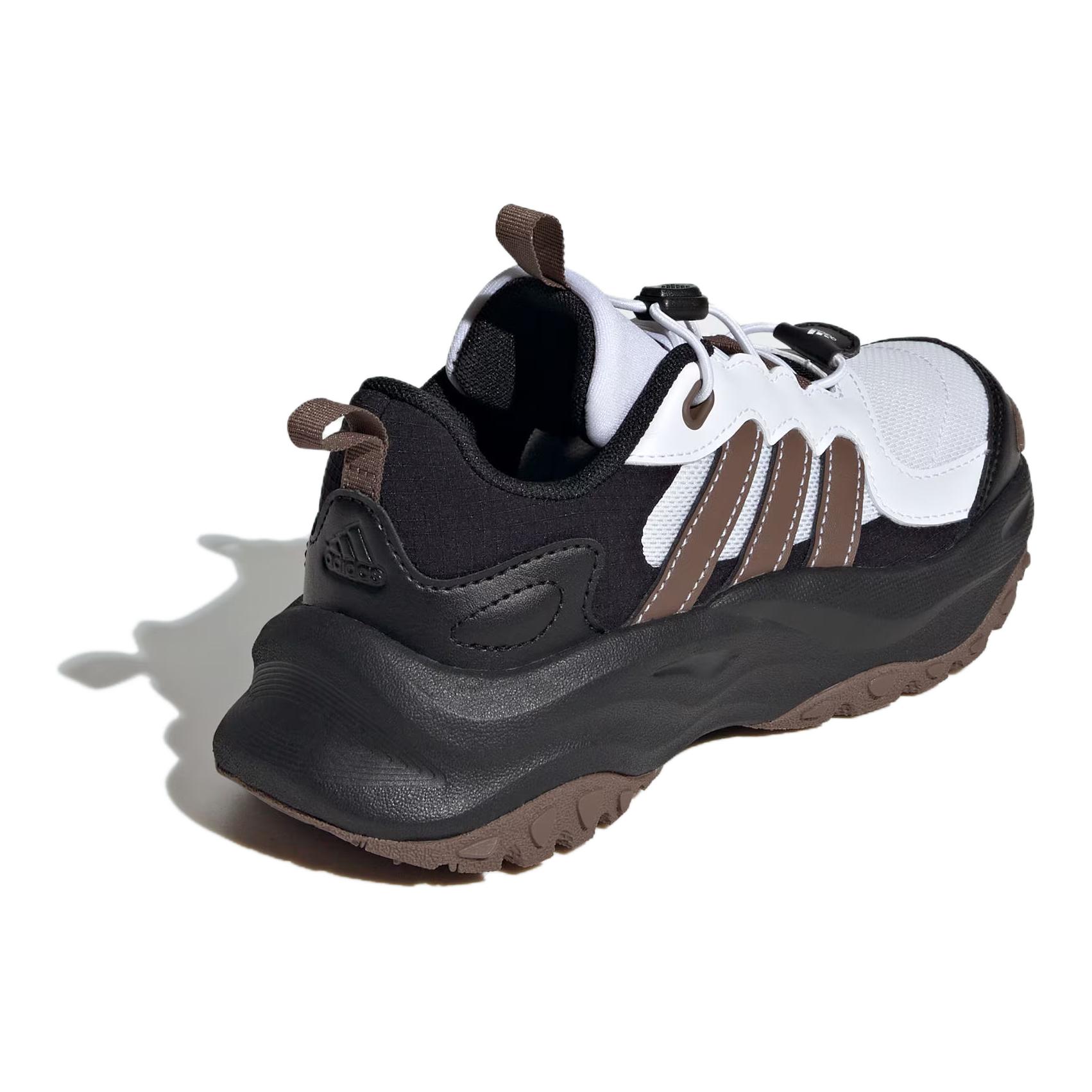 Adidas Детские кроссовки Maxxwavy с противоскользящей амортизацией, низкие, цвет черный, белый, коричневый — фото 4