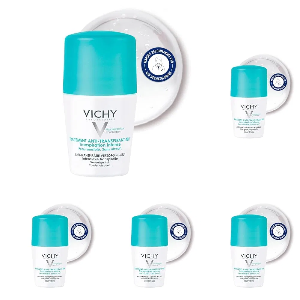 Антиперспирант-дезодорант Vichy 48h 50 мл, свежий (упаковка из 5 штук) Vichy