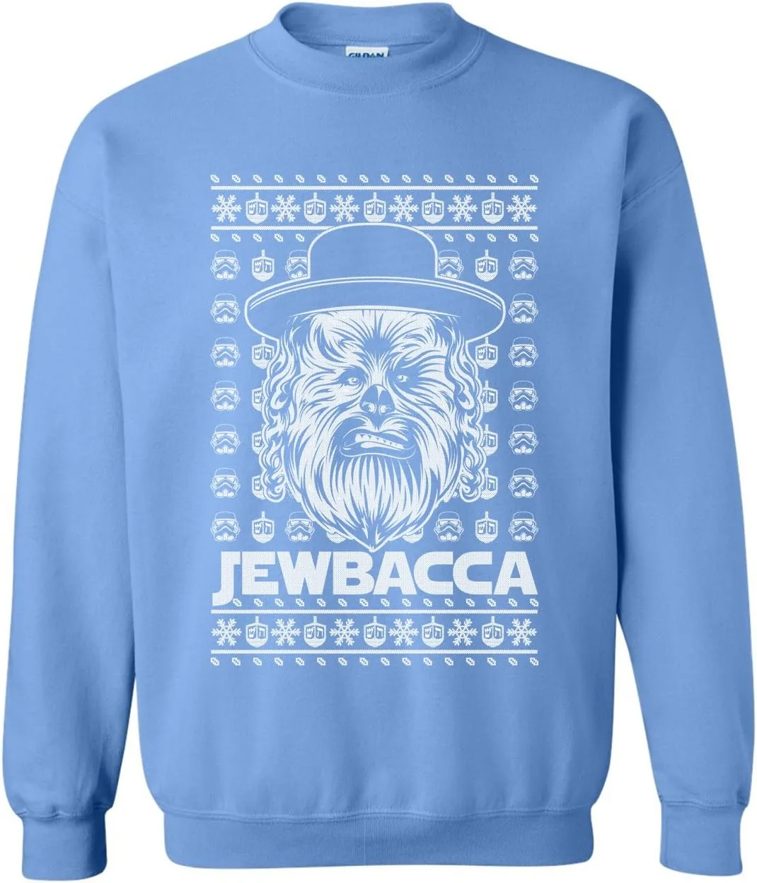 

Свитер Manateez мужской Ugly Christmas Jewbacca Happy Hanukkah Manateez APPAREL