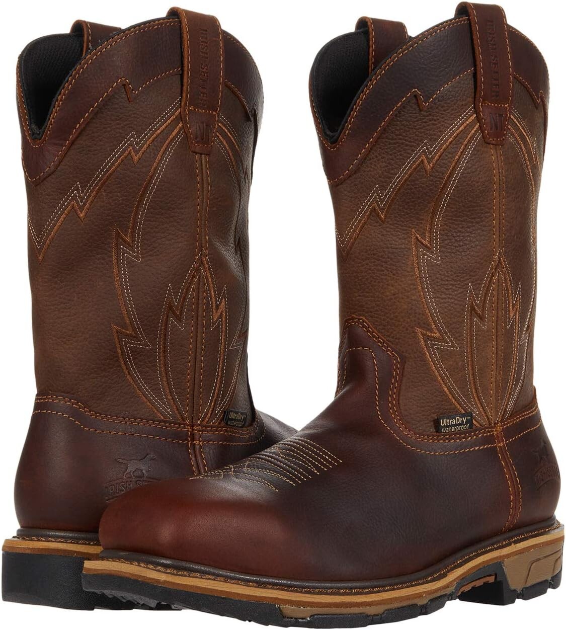 

Рабочая обувь водонепроницаемая с композитным носком Marshall 11" Waterproof Composite-Toe Pull-On EH Irish Setter, коричневый