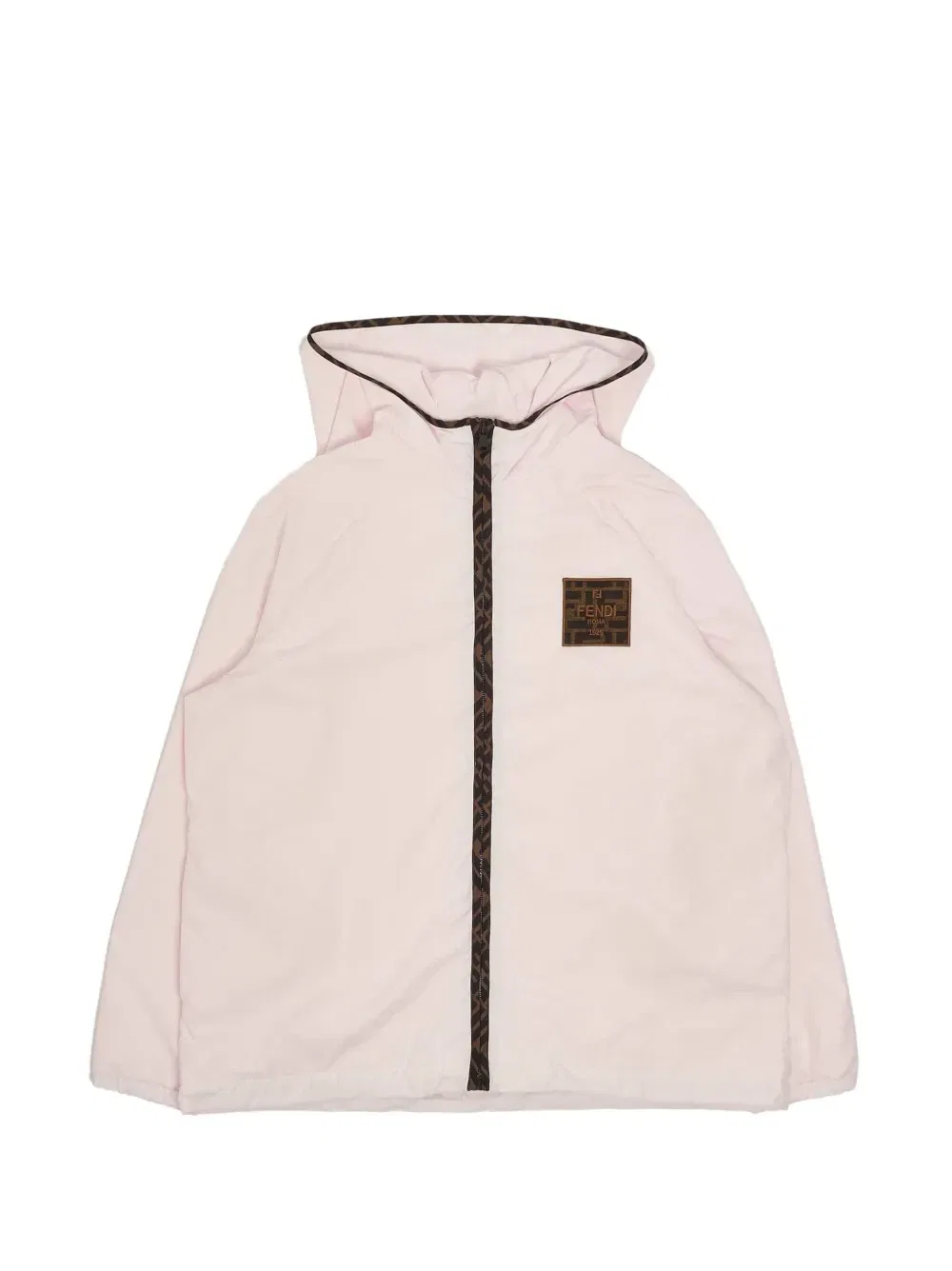 Куртка с логотипом и отделкой FF Fendi Kids, розовый