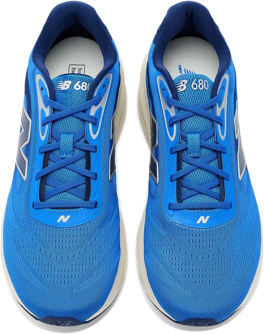 Женские беговые кроссовки New Balance W675 V2, Blue Bird Faded Black Silver Metallic — фото 2