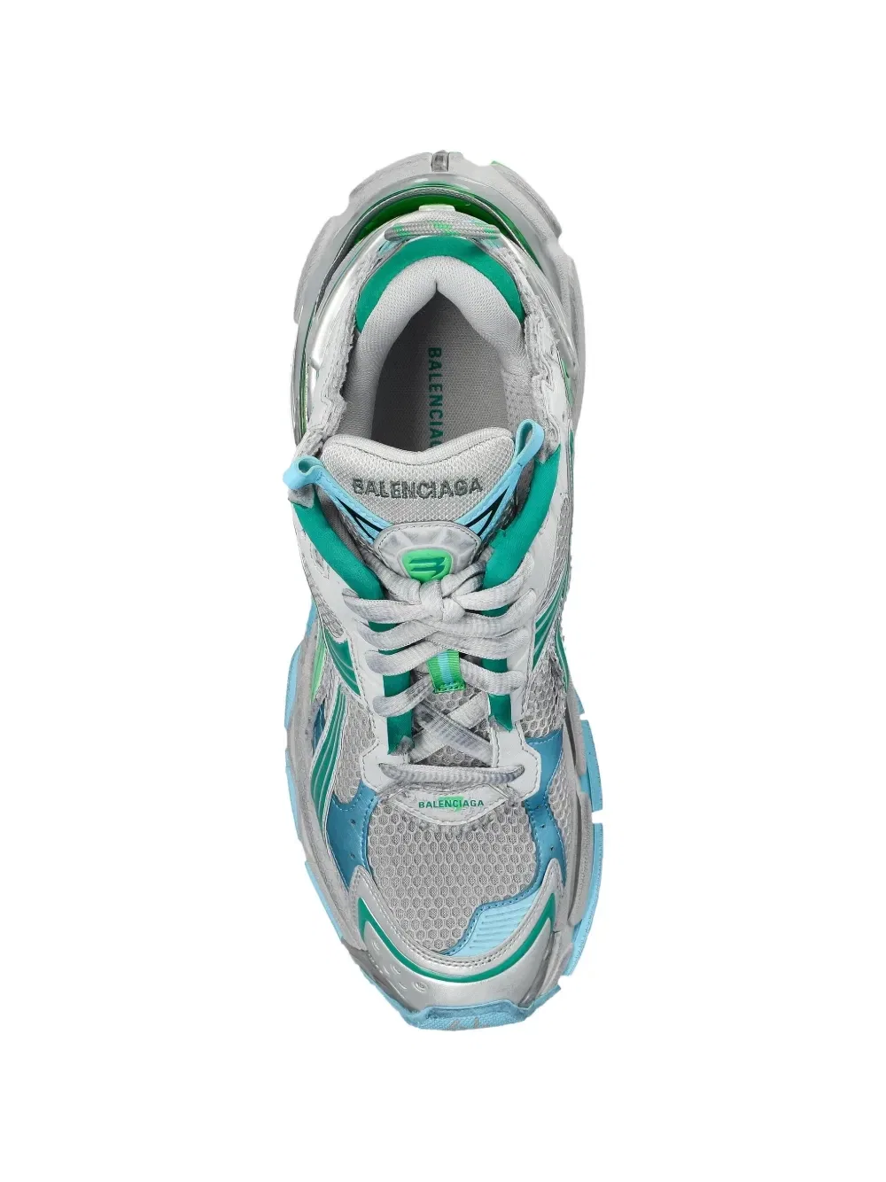 Кроссовки Runner с сетчатыми вставками BALENCIAGA, бордовый — фото 4