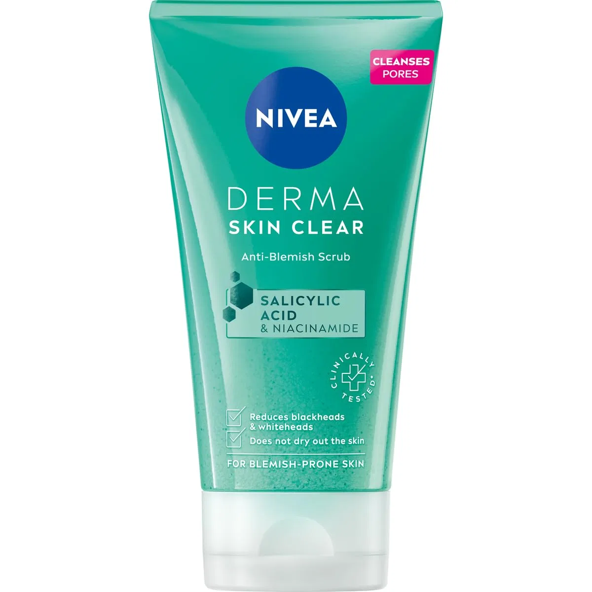 Скраб для лица и тела NIVEA Derma Skin Clear от несовершенств, 150 мл Nivea