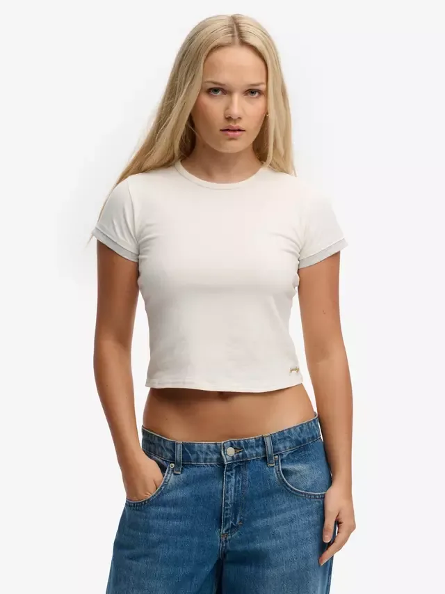Спортивный многослойный топ Superdry, Off White