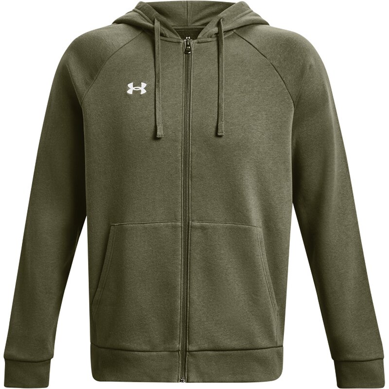 

Толстовка с капюшоном ua rival флис fz hoodie Under Armour, зеленый