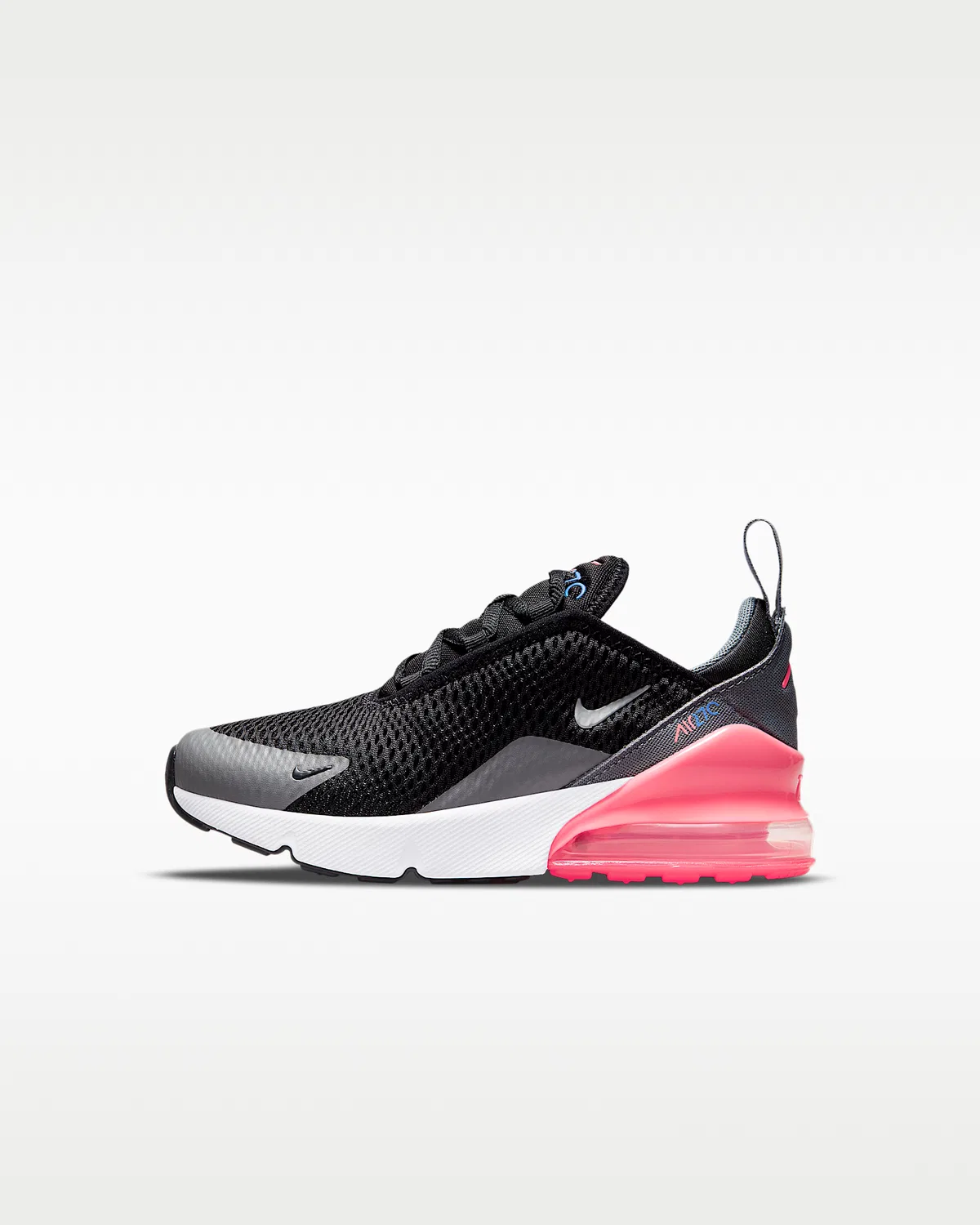 Кроссовки Nike Air Max 270 для малышей, Black/Smoke Grey/Sunset Pulse/Metallic Silver