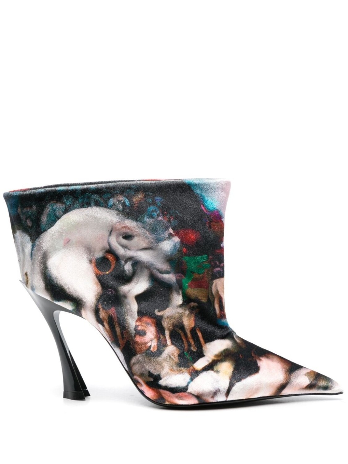 

Mugler бархатные сапоги 95 из коллаборации с Ambera Wellmann, зеленый