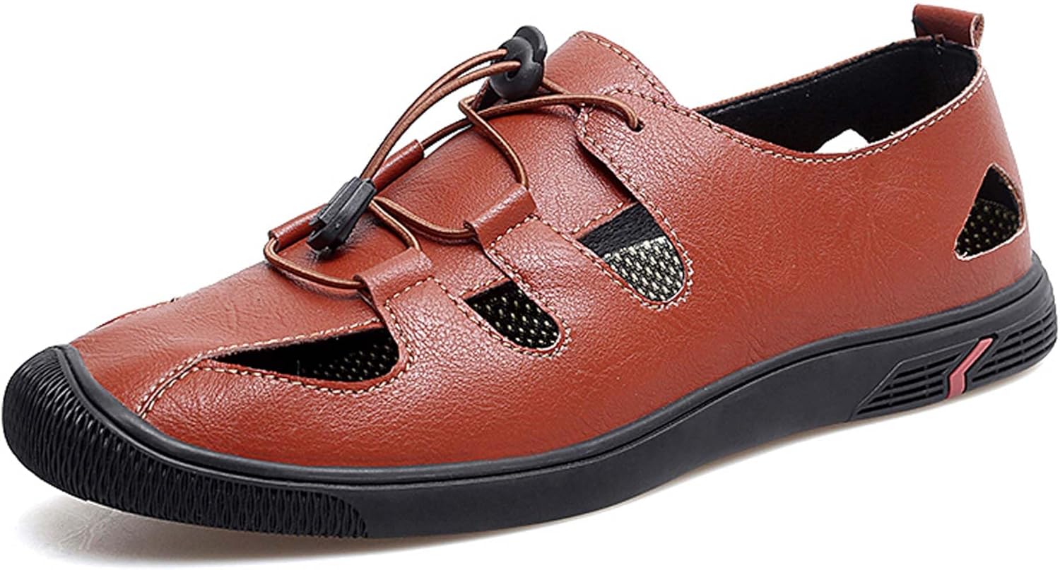 

Мужские спортивные сандалии модные летние с вырезами, повседневные для прогулок, пляжные сандалии-рыбаки, нескользящие и удобные для ходьбы Generic, светло-коричневый