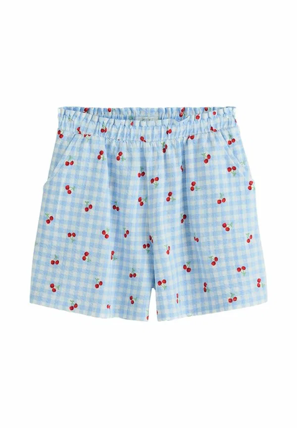 Текстурированные шорты стандартного кроя Next, Blue Gingham