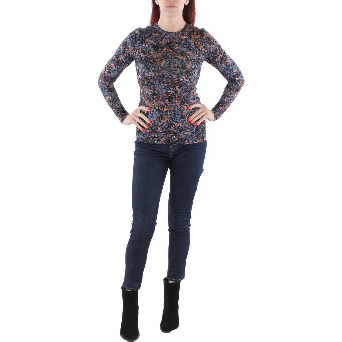 

Женский пуловер с круглым вырезом и принтом животных BCBGMAXAZRIA, цвет abstract animal
