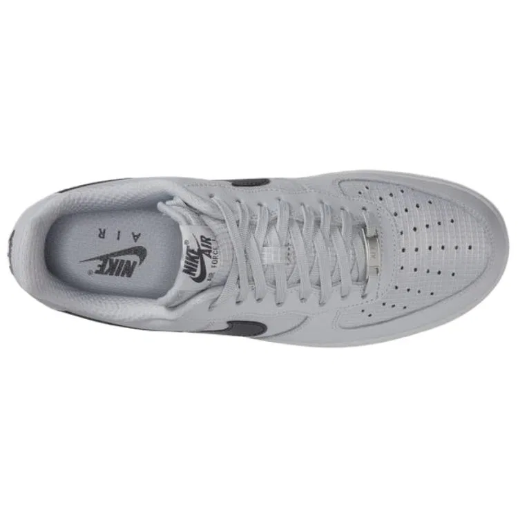 Кроссовки скейтбординг Nike Air Force 1 серо-черные — фото 4