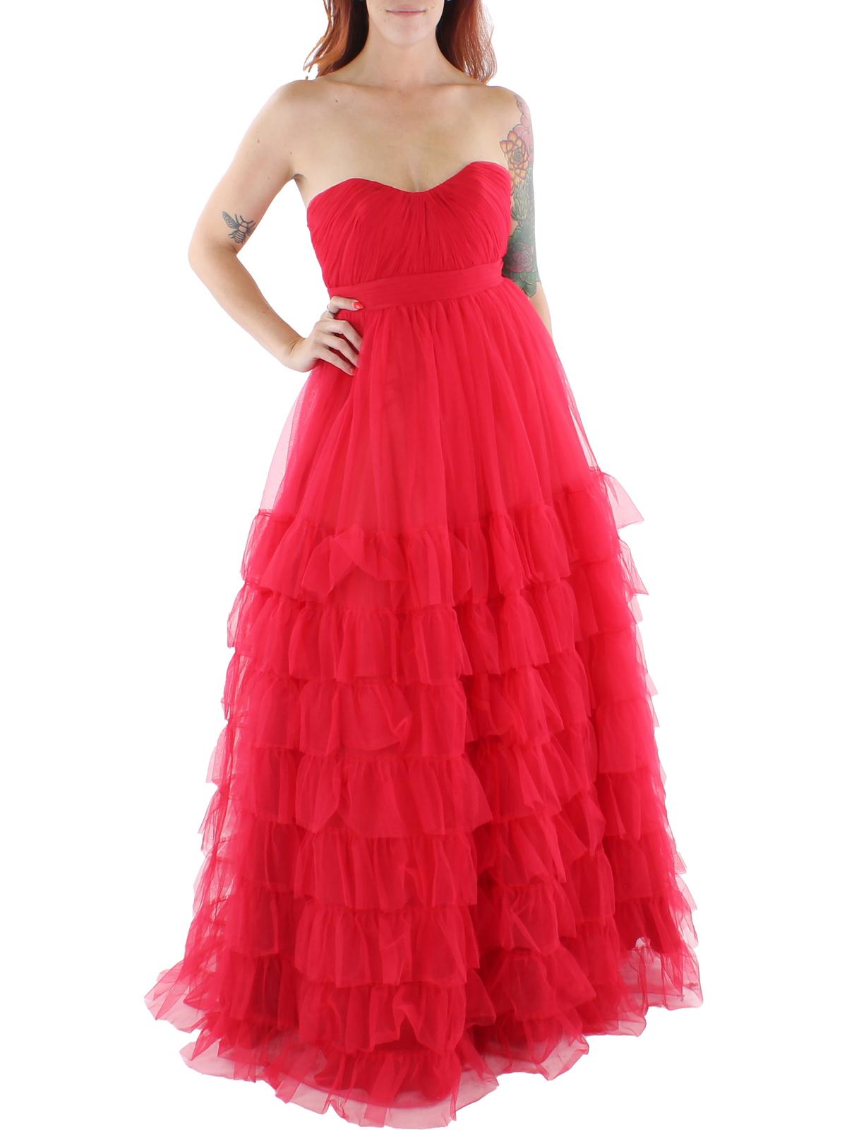

Женское многоярусное длинное вечернее платье Mac Duggal