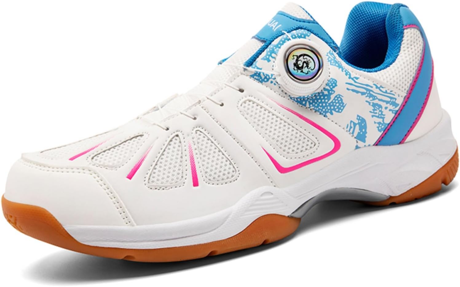 

Мужские теннисные кроссовки с быстрой застежкой, дышащая сетка, спортивные кроссовки с нескользящей подошвой, стильная спортивная обувь для тренировок и повседневной носки Aokisx, белый