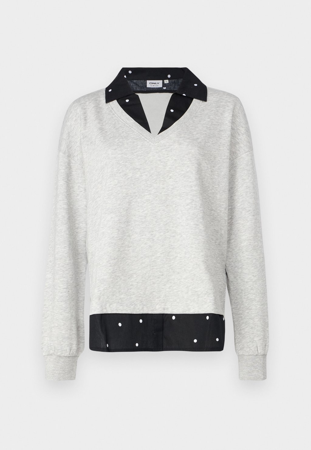 

Толстовка ONLFEEL V NECK ONLY, светло-серый