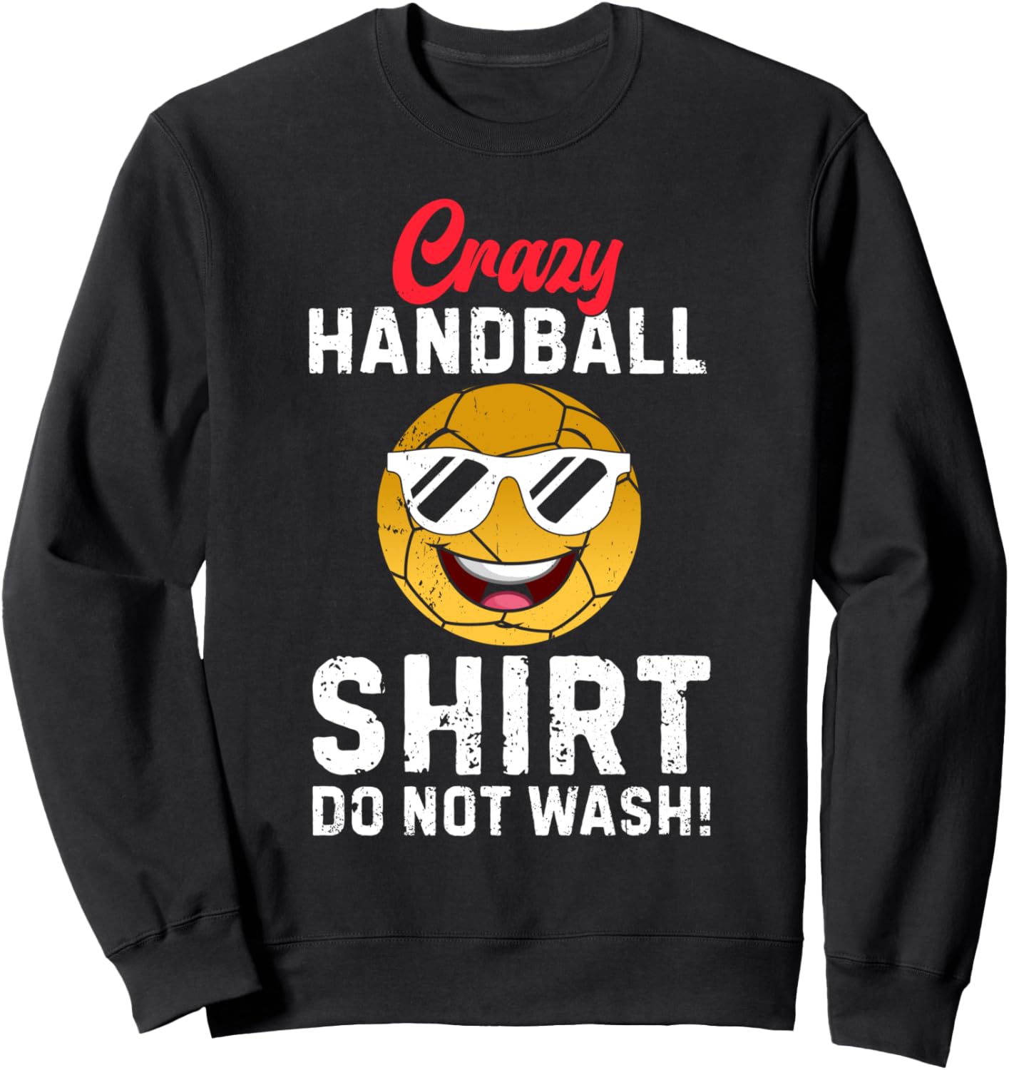 

Футболка с забавным рисунком гандболиста. Не стирать Funny Handball Designs, черный