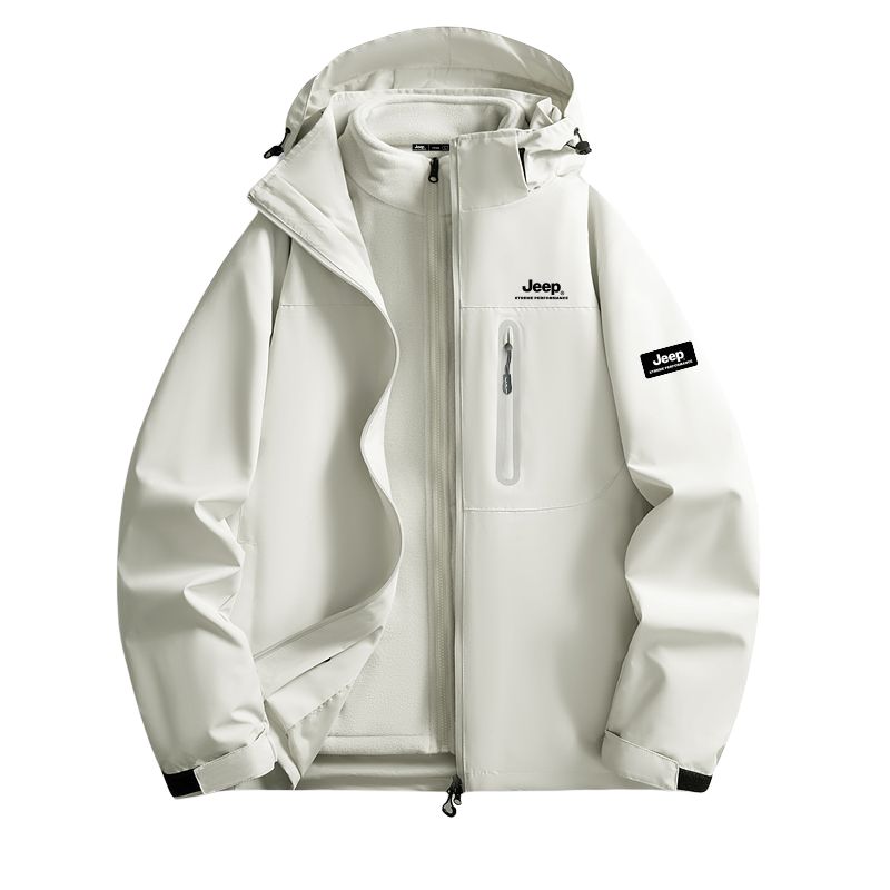 

Куртка Spirit Unisex с капюшоном, умеренная Soft Shell Jeep, оранжевый