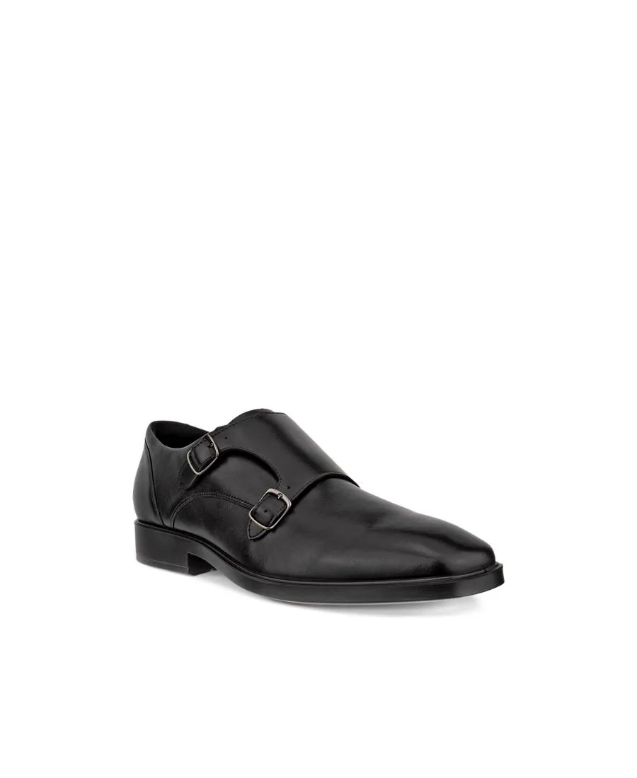 Мужские туфли Metropole Milan Double Monk Ecco, черный