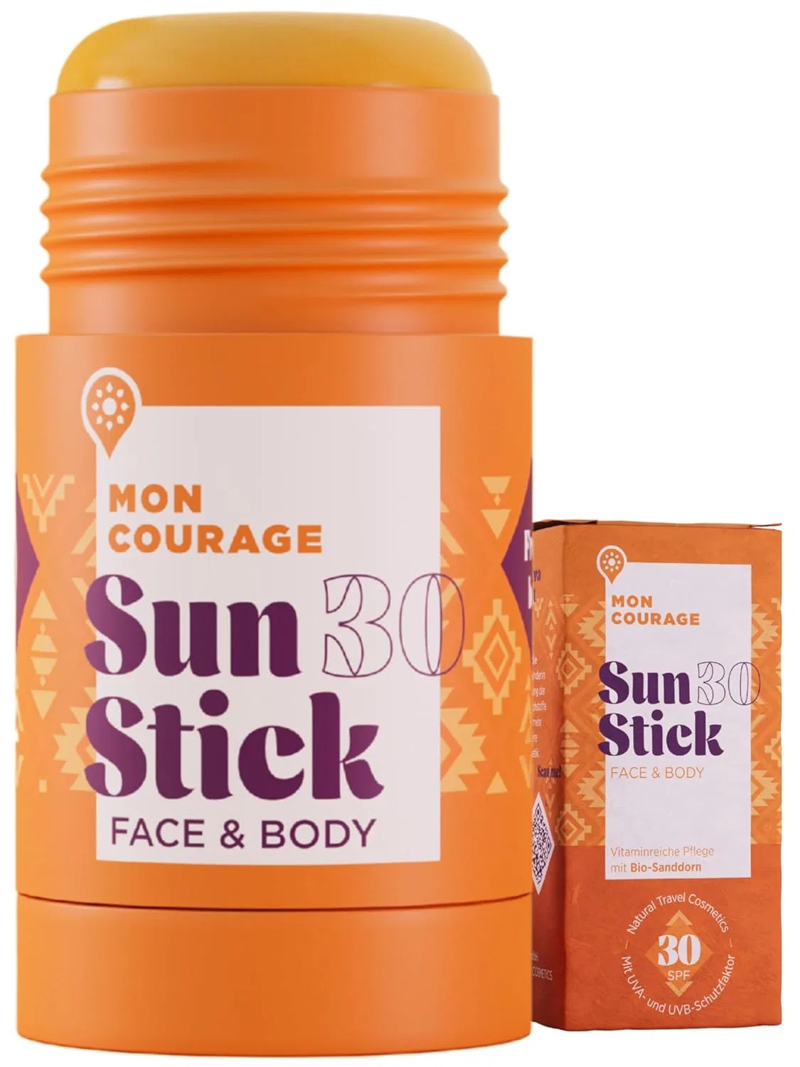 Солнцезащитный стик SPF30+ с UVA/UVB защитой Mon Courage