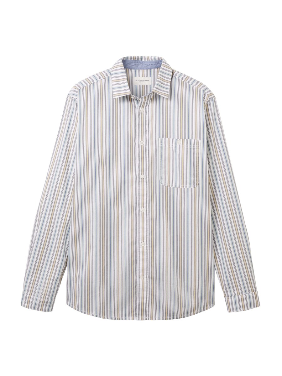 

Повседневная рубашка TOM TAILOR Regular fit Button Up Shirt, белый
