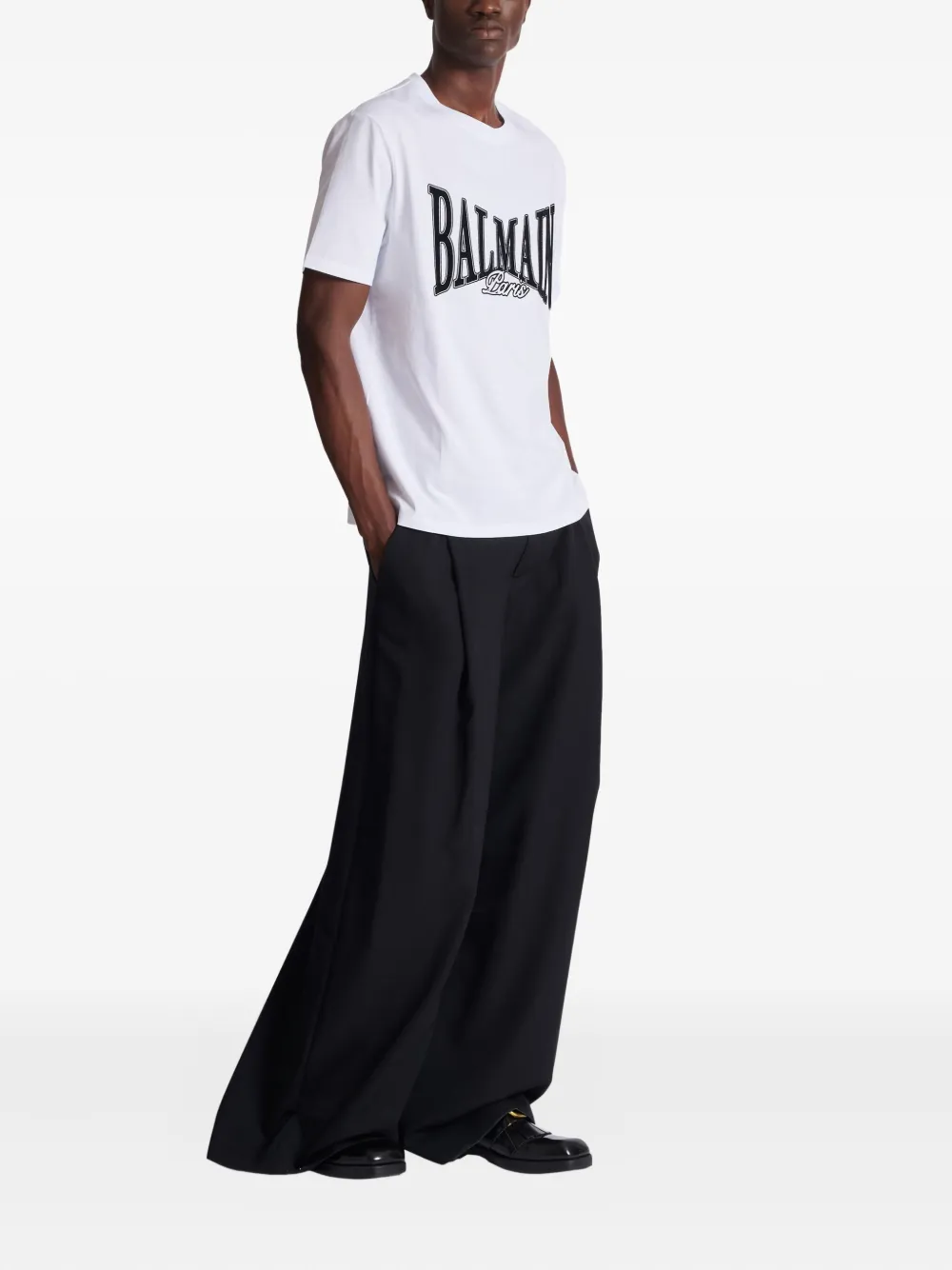 

Футболка с логотипом BALMAIN, белый