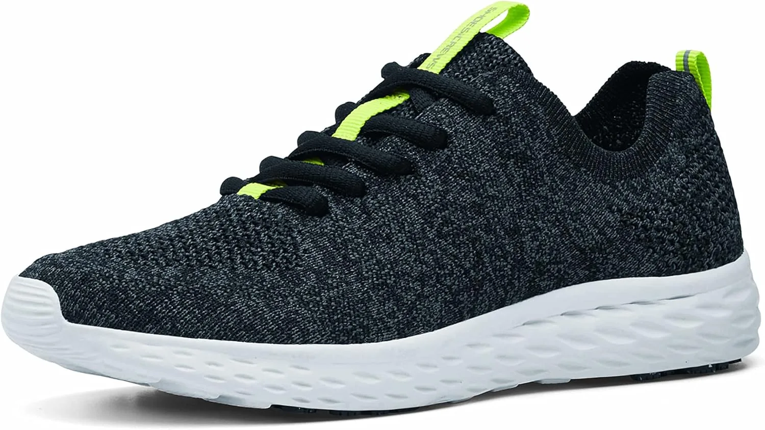 Мужские рабочие кроссовки Shoes for Crews - удобная водостойкая обувь с нескользящей подошвой и стельками, идеально подходит для работы в сфере общественного питания и на кухне для официантов и поваров - Everlight ECO, черный/серый