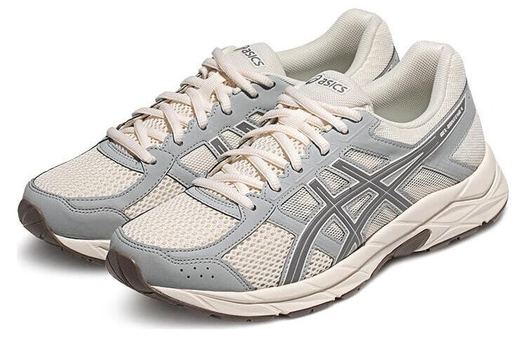 Кроссовки для бега Gel-Contend 4 мужские с низким верхом белый/серый Asics — фото 2
