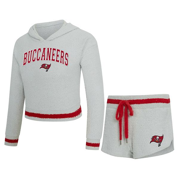 

Женский худи с длинным рукавом и шорты concepts sport gray tampa bay buccaneers whitley Unbranded
