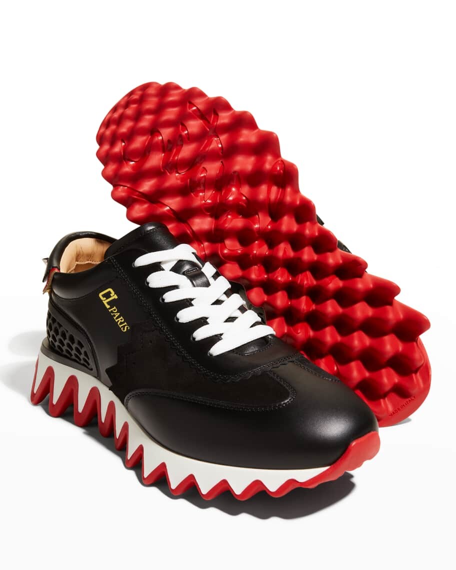 Кроссовки Christian Louboutin Loubishark Donna, черный/красный — фото 4