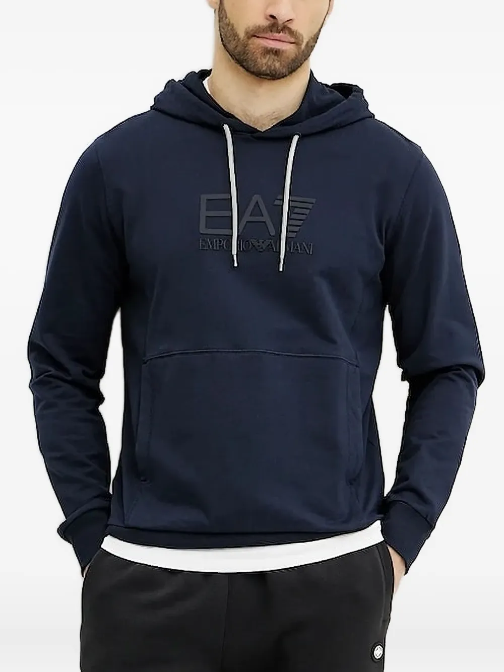 

Толстовка с капюшоном с мотивом EA7 Ea7 Emporio Armani, синий