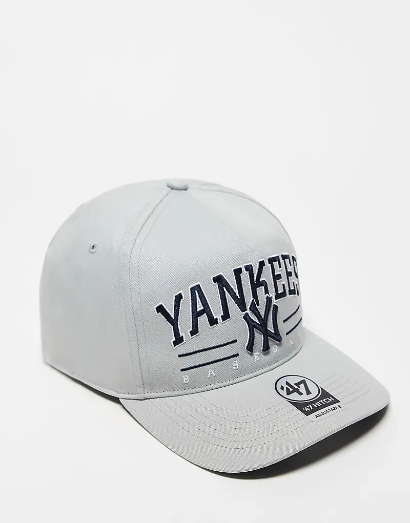 

Кепка-кнопка NY Yankees серого цвета 47 Brand
