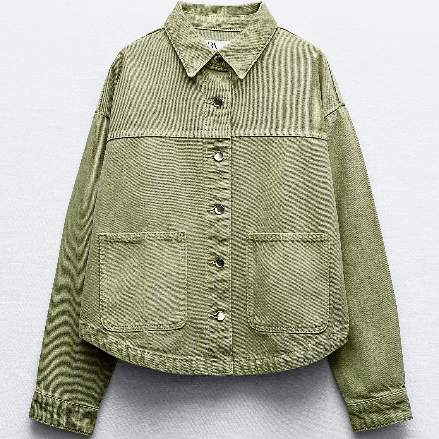 

Джинсовая куртка Zara Z1975, хаки