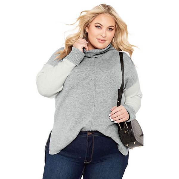 

Женский свитер Riley plus size Avenue, Grey Marl