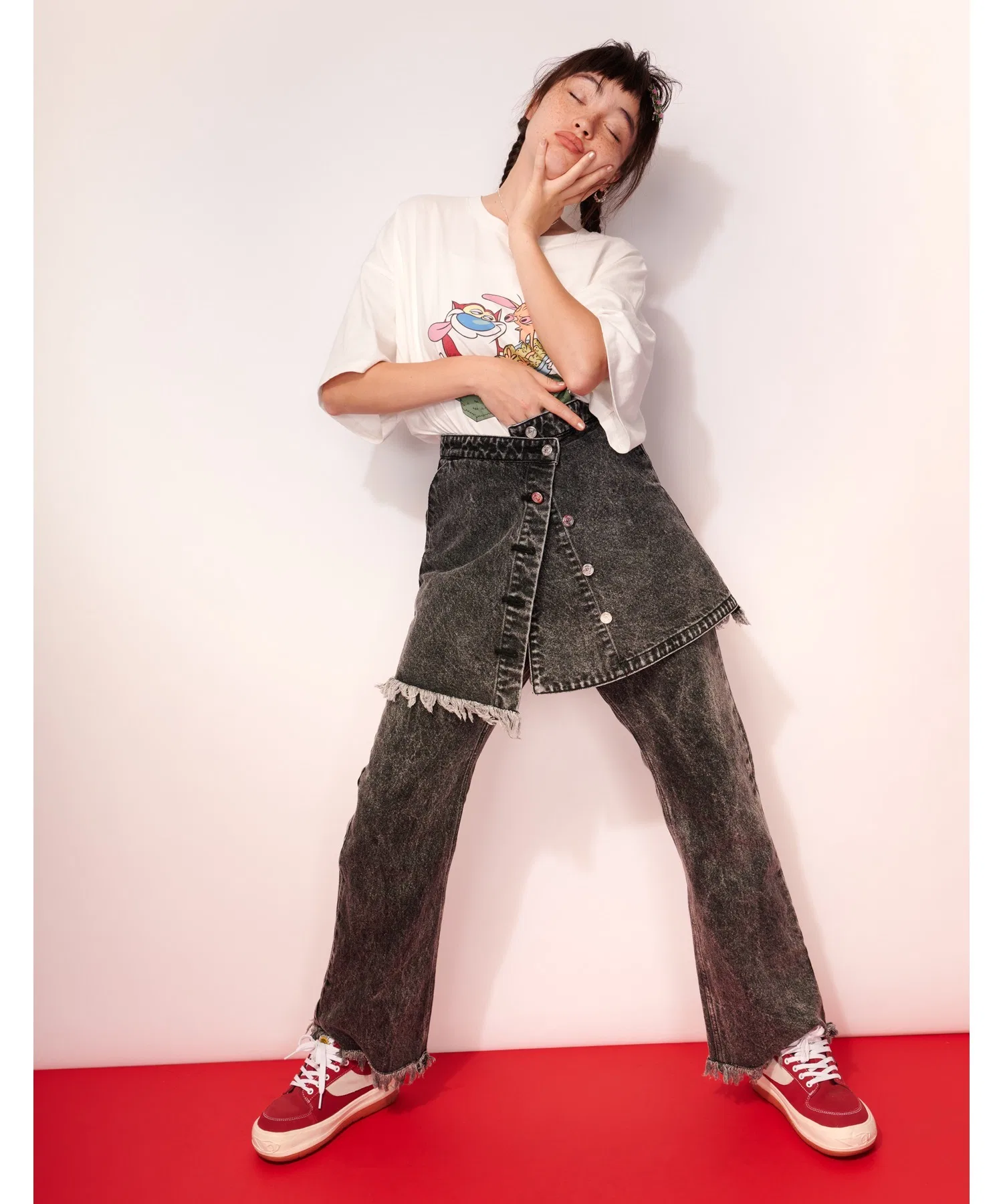Женская джинсовая юбка Little sunny bite denim-skirt — фото 2