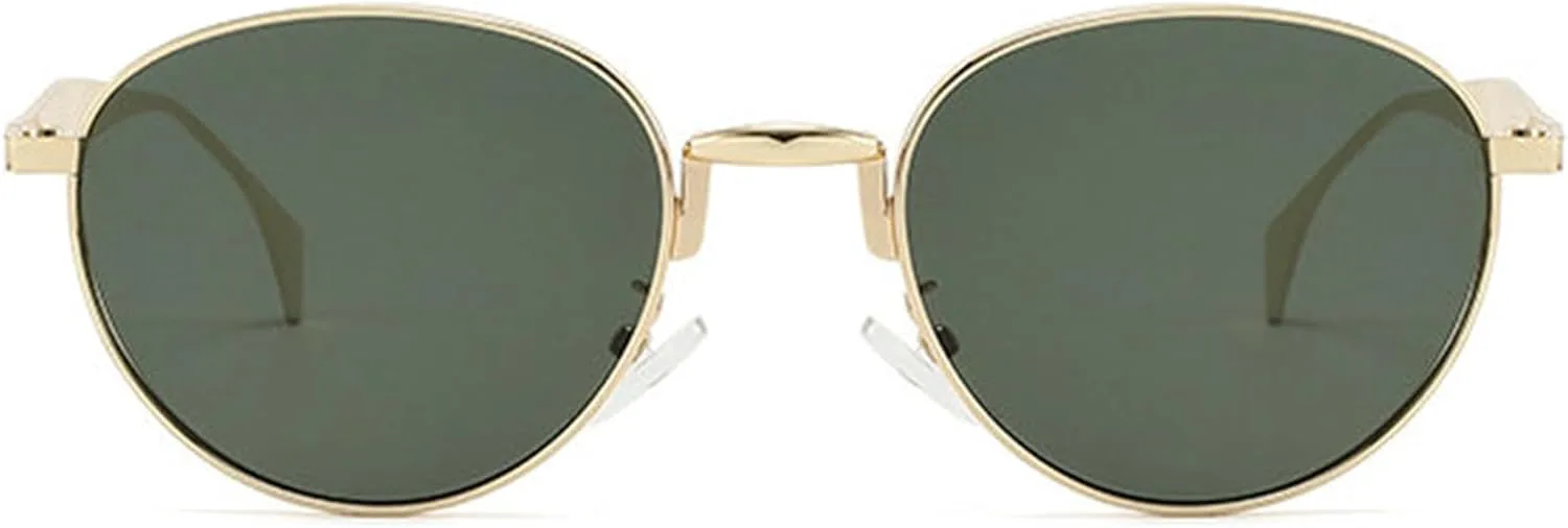 

Солнцезащитные очки Willochra в стиле ретро, ​​овальные, черные и коричневые, для женщин и мужчин, в стиле 90-х, маленькие, милые, круглые, в металлической оправе, C3