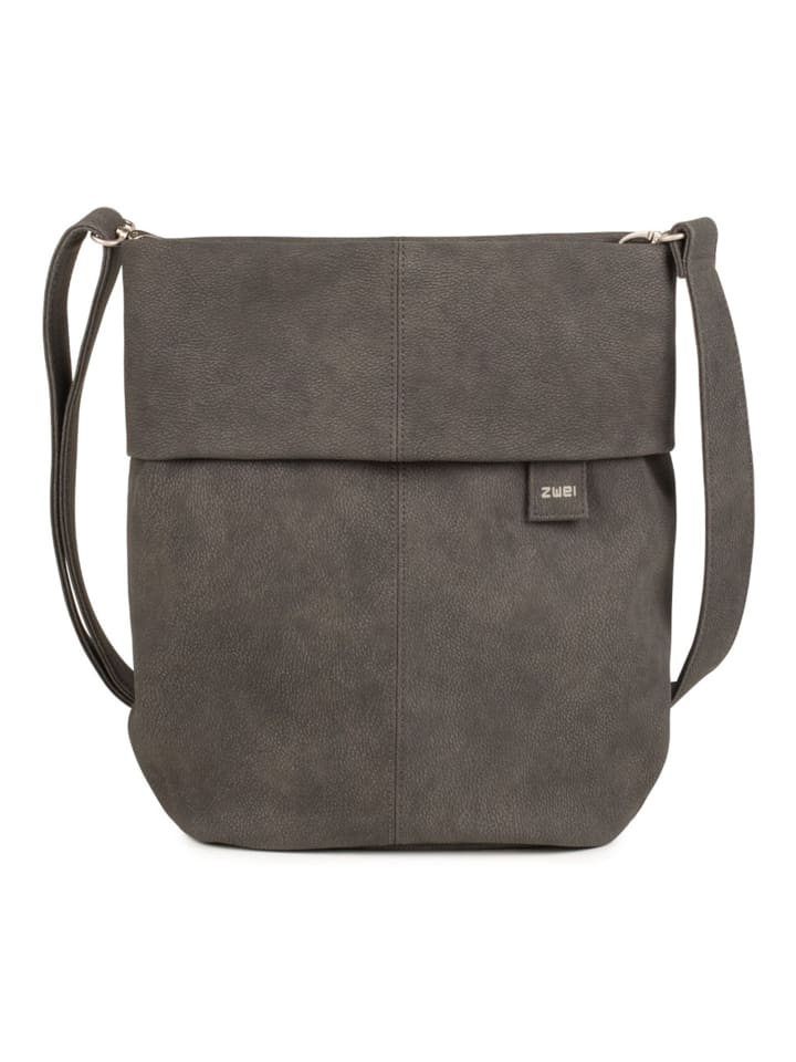 

Сумка через плечо Mademoiselle.M 31 см из нубука цвета камня Zwei