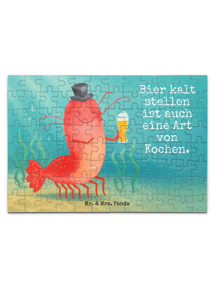 

Mr. & Mrs. Panda Головоломка: лобстер, пшеница, надпись белым цветом