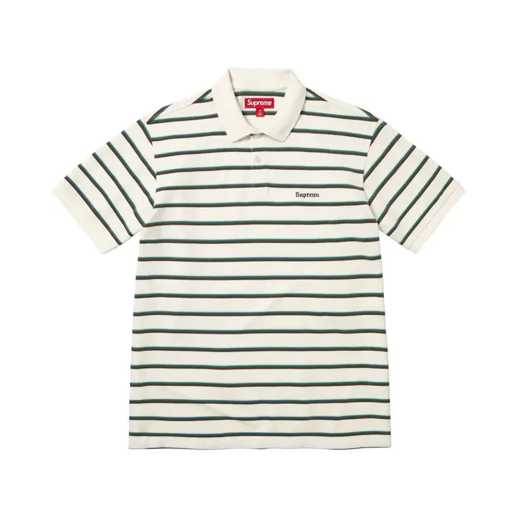 Поло Supreme Washed Stripe Polo 'White'