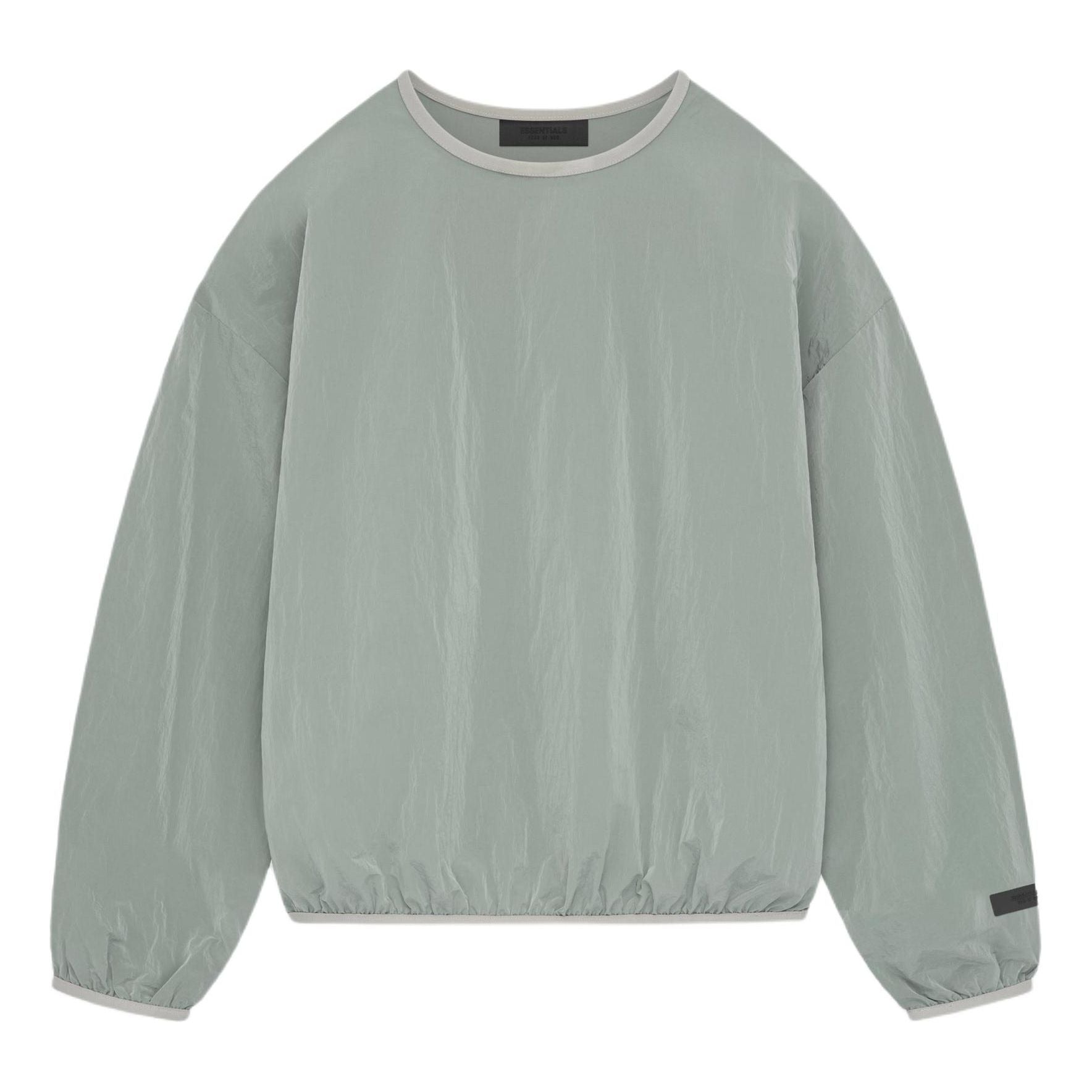 

Топ Fear of God Essentials SS24 Crinkle Nylon Pullover Crewneck 'Seal'