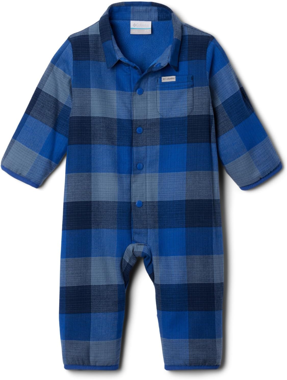 

Columbia baby-boys Cornell Woods Flannel Bunting, Collegiate Navy Ombre Buffalo