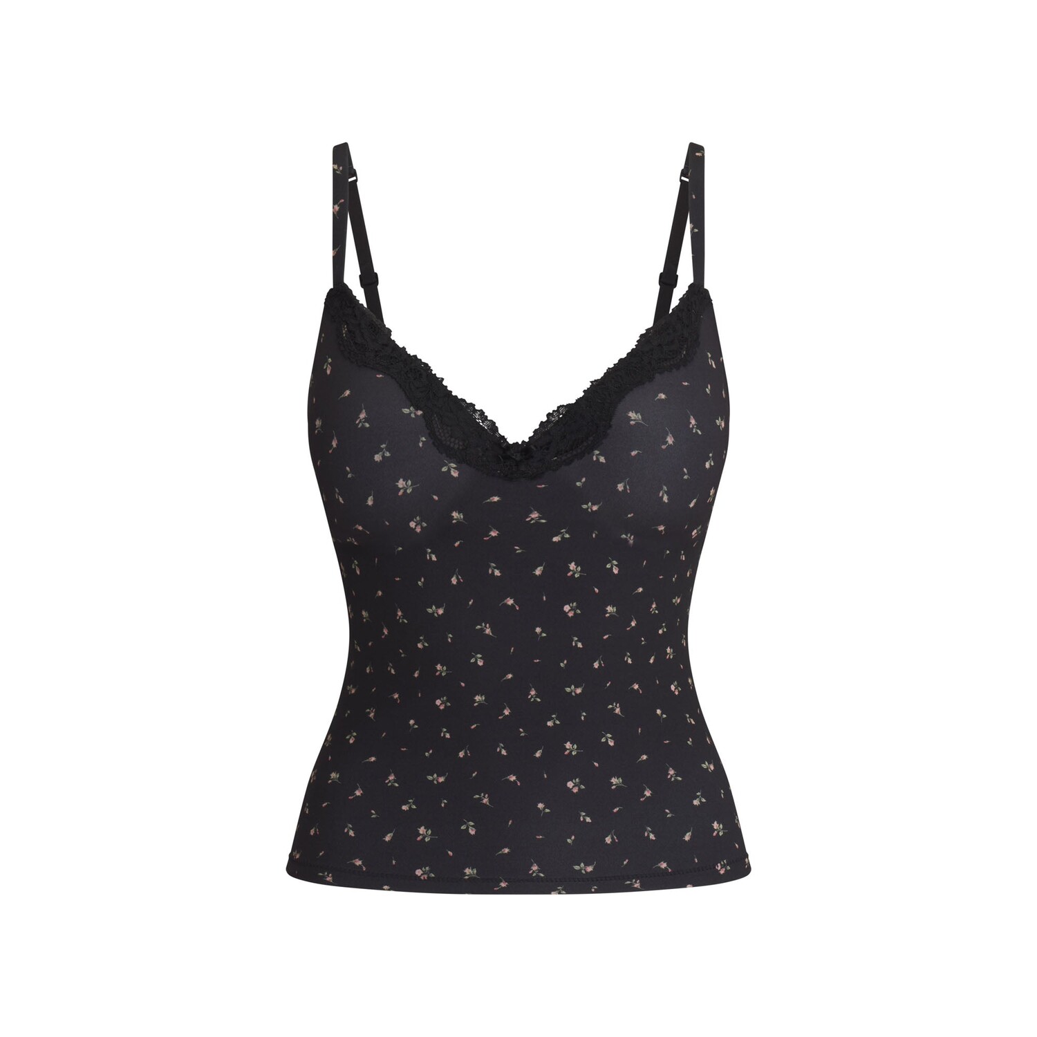 

Push-up топ SKIMS, цвет onyx rosebud print