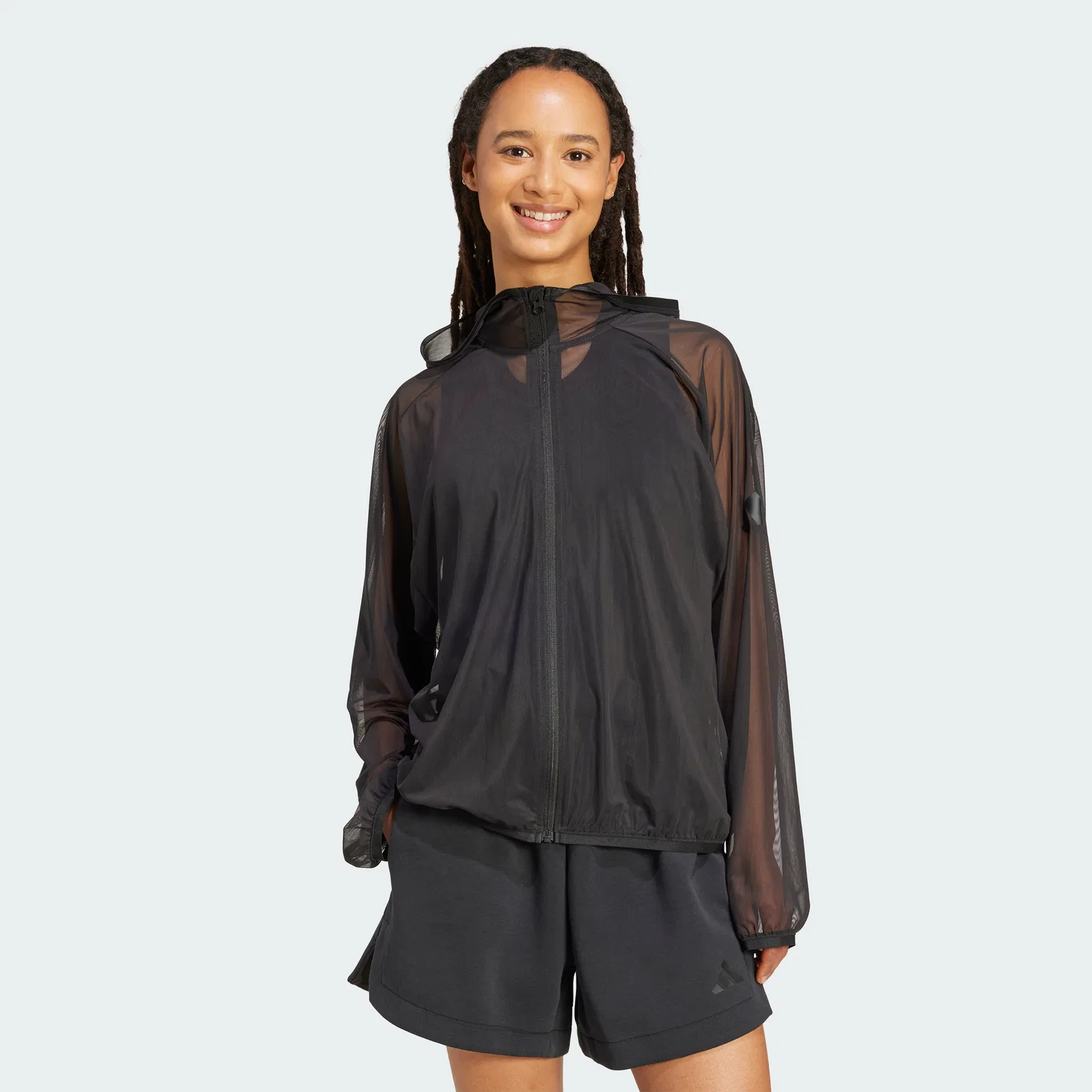 Женская толстовка на молнии All Szn Soft Luxe Mesh от Adidas