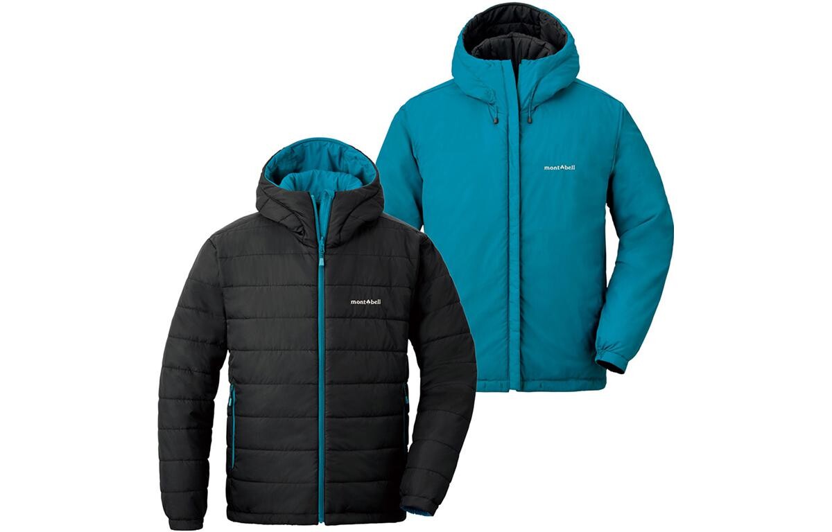 

Стеганая куртка мужская Montbell, цвет RB/B brick red/black